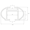 Lasthållarsystem Menabo Tiger 120 cm