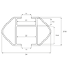 Lasthållarsystem Menabo PickUp 135 cm