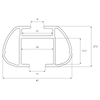 Lasthållarsystem Menabo Sherman 118 cm