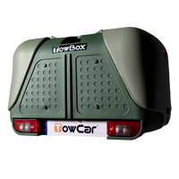 Transportbox för dragkroken TowBox V2 grön