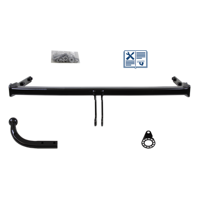 Westfalia dragkrok fast inkl. TowTec elsats 7polig universal