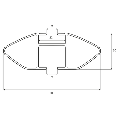 Lasthållarsystem G3 Clop airflow 127 cm