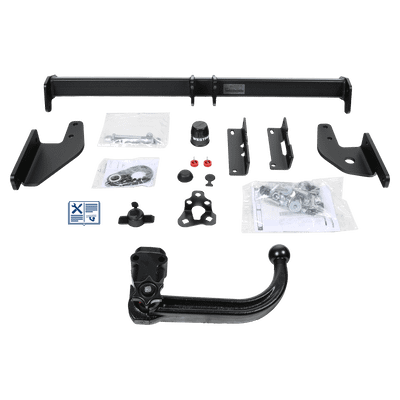 Westfalia dragkrok avtagbar inkl. TowTec elsats 7polig universal
