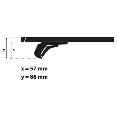 Lasthållarsystem G3 Clop 110 cm