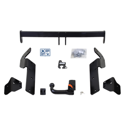 TowCar dragkrok avtagbar inkl. TowTec elsats 7polig universal