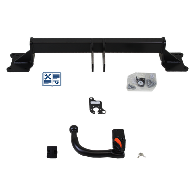 TowCar dragkrok avtagbar inkl. TowTec elsats 7polig universal
