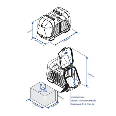 Transportbox för dragkroken TowBox V2 svart