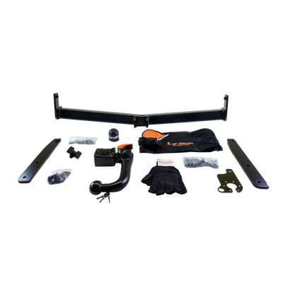 TowCar dragkrok avtagbar inkl. TowTec elsats 7polig universal