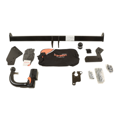 TowCar dragkrok avtagbar inkl. TowTec elsats 7polig universal