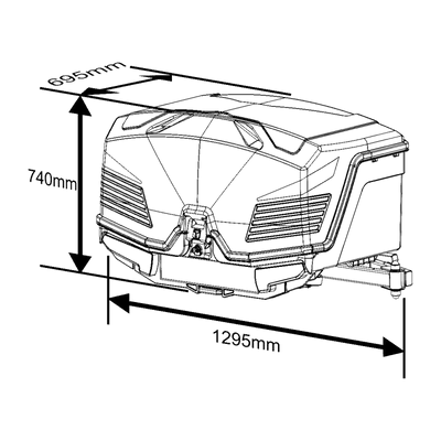 Bakbox TowBox V5 Swing S - Dörrbredd upp till 1.520 mm
